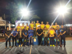 Kembali, Polres Bintan Raih Juara 1 Turnamen Voli Danlanal Bintan Cup.