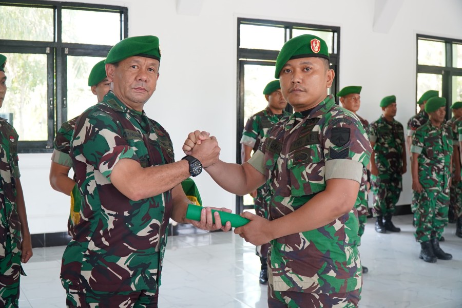 Kasdim 0314/Inhil Pimpin Korps Raport Pindah Satuan Prajurit