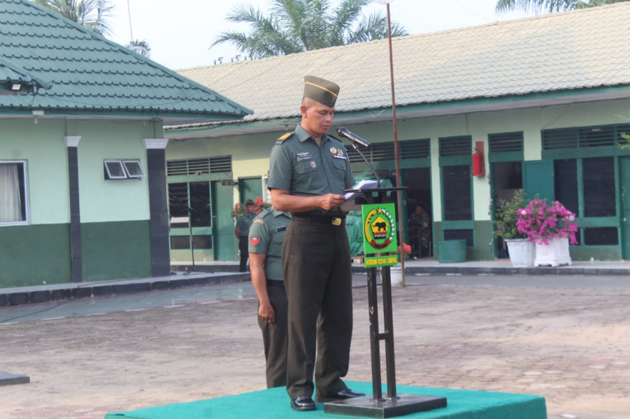 Tegas, Dandim 0314/Inhil Himbau Prajurit Jaga Netralitas TNI