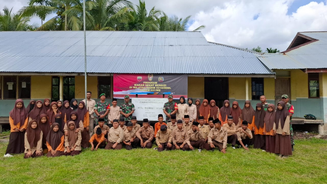 Dukung Program Presiden, Kodim 0314/Inhil Kembali Uji Coba Makan Sehat Bergizi