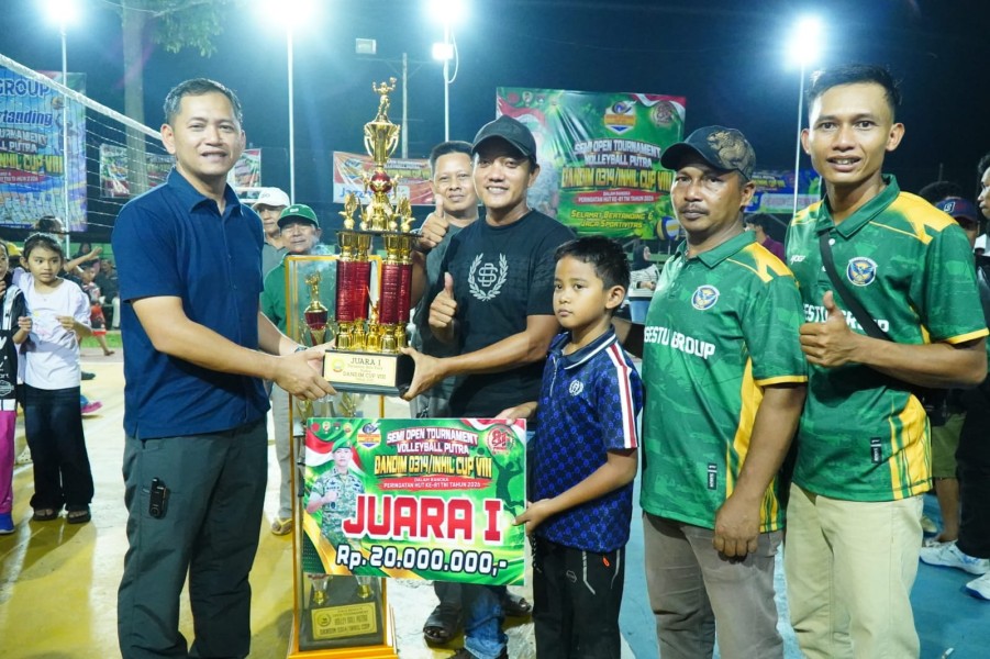 Kodim 0314/Inhil Sukses Gelar Dandim Cup VIII, Andri Pangestu Raih Juara