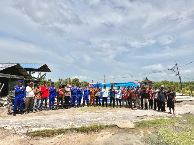 Ditpolairud Polda Riau Gelar Sambang Nusa Presisi dan Ajak Masyarakat Kepulauan Meranti Wujudkan Pilkada Damai