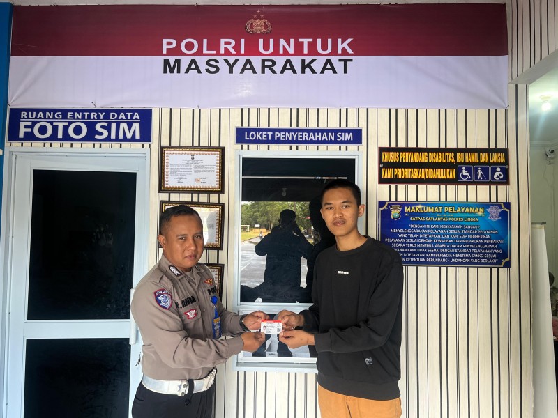 Satlantas Polres Lingga Tingkatkan Pelayanan Prima: Permudah Proses Pembuatan Sim Bagi Masyarakat.