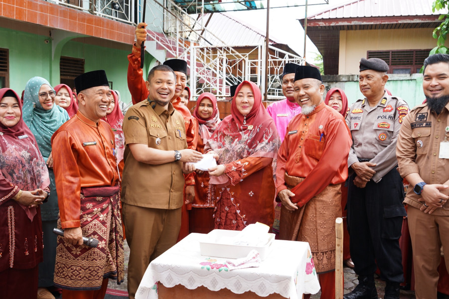 Peletakan Batu Pertama Pembangunan Mushalla Korwilcam Duri, Camat Mandau dan Camat Batsol hadir