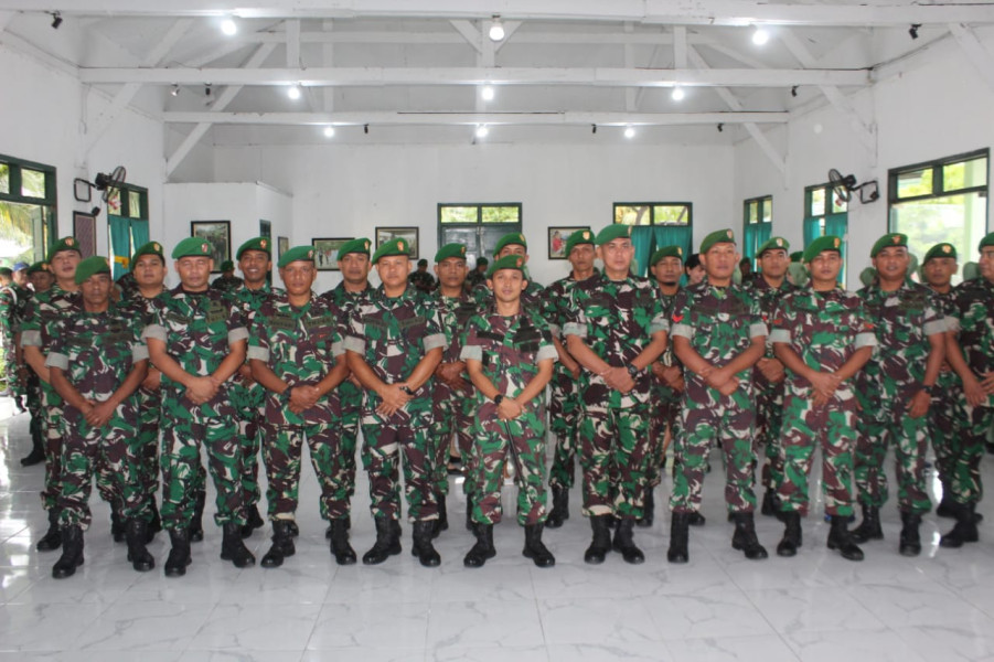 Dandim 0314/Inhil pimpin korps raport kenaikan pangkat periode 1 April 2023