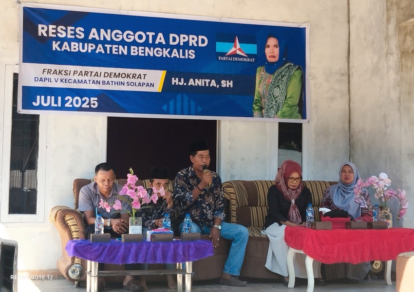 Balik Kampung, Anggota DPRD Kabupaten Bengkalis Hj. Anita SH Menjemput Aspirasi Warga