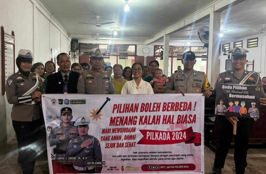 Program Minggu Kasih, Polres Inhu Sosialisasi Pilkada Damai