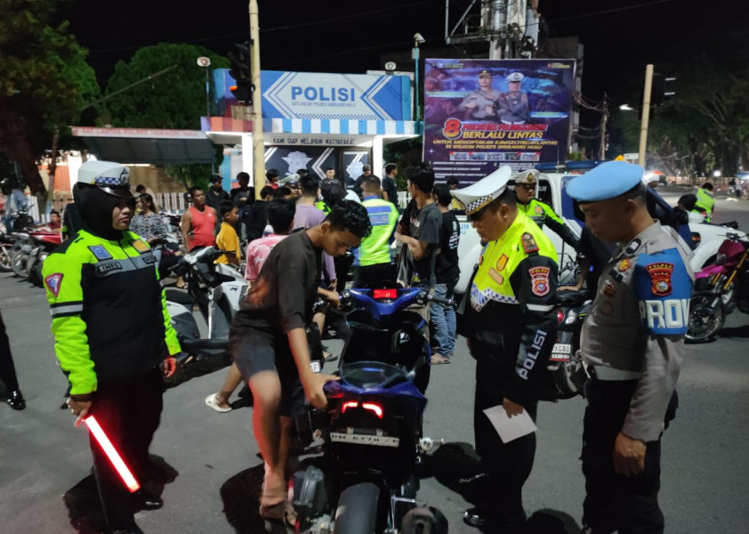 Satlantas Polres Inhu Kembali Tertibkan Balap Liar, Ini Hasilnya