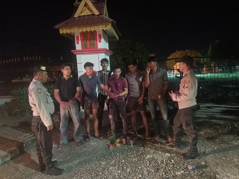 Polsek Pangkalan Kerinci Gelar KRYD untuk Jaga Kamtibmas Paska Pilkada