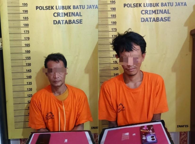 Polsek Lubuk Batu Jaya Gulung Bandar Narkoba dan Pemasoknya