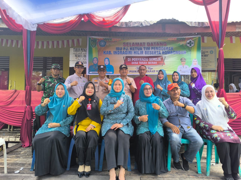 Kartika Sari Erisman Kunjungi Posyandu Seroja dan PAUD Beringin Jaya Kec. Tanah Merah