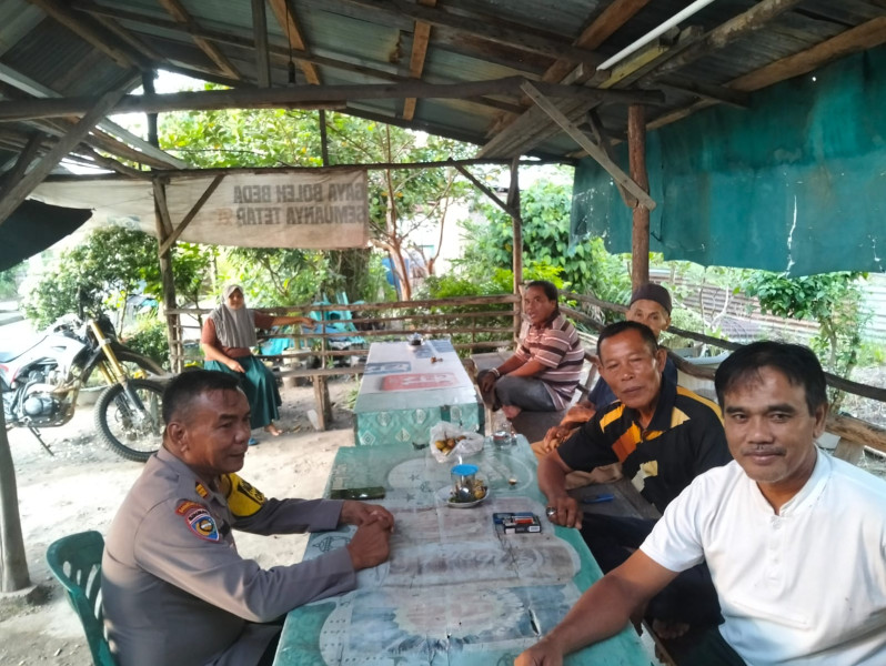 Pesan Damai Kapolsek Rengat Barat di Warung Warga