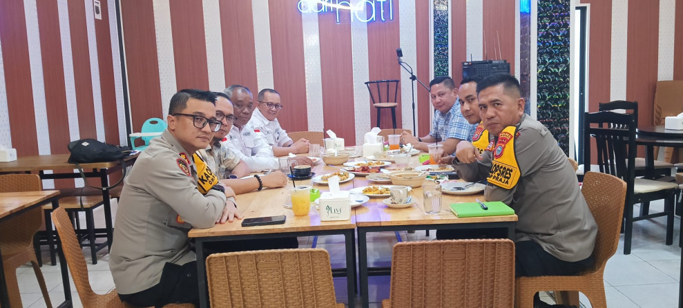 Kapolres Inhil Bahas Persiapan Deklarasi Pemilu Damai bersama KPU dan Kesbangpol