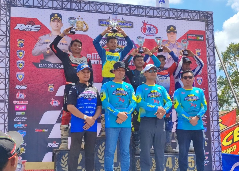 Buka Kejurnas Motorcross, Kapolres Inhu Berharap Anak Muda Terbebas dari Hal Negatif dan Narkoba