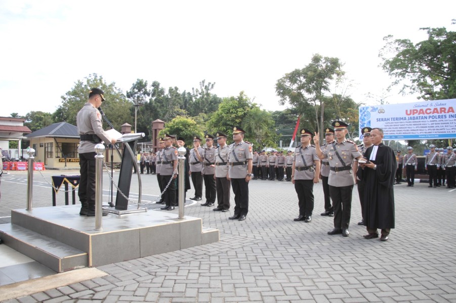 Lima Kapolsek di Jajaran Polres Inhu Berganti