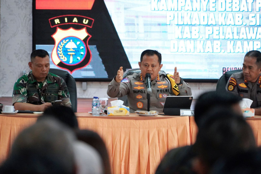 708 Personel Polda Riau Siap Amankan Debat Pilkada