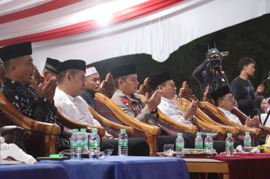 Tabligh Akbar Hari Jadi Kabupaten Pelalawan ke-25, Kapolres Pelalawan Sampaikan Pesan Pilkada Damai 2024