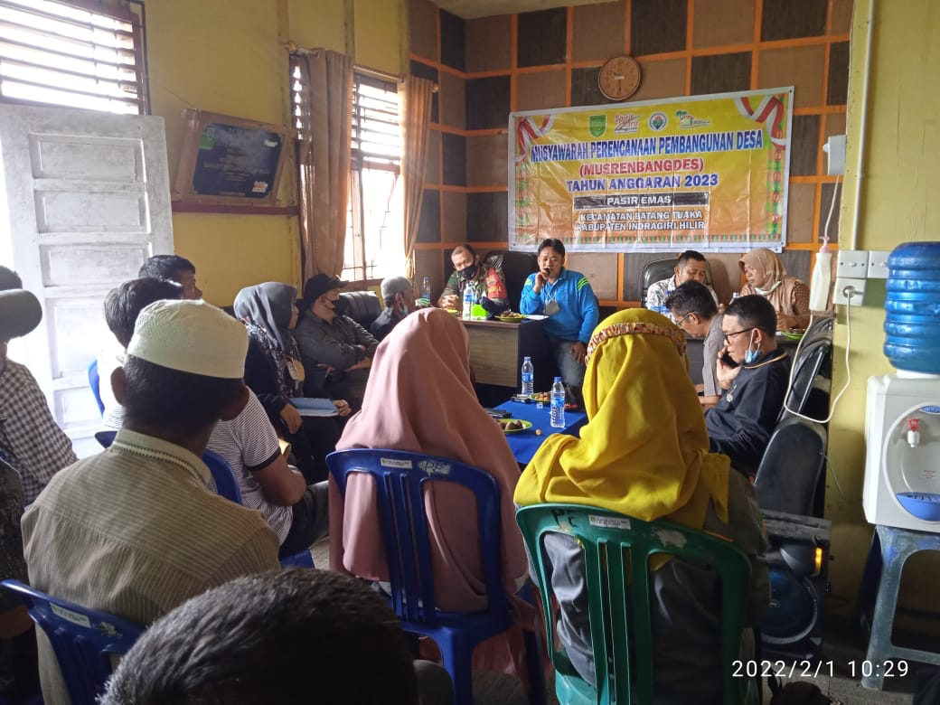 Musrenbangdes Tahun 2023, Pendamping DMIJ Plus Terintegrasi, Memfasilitasi Kegiatan Pemdes Pasir Emas