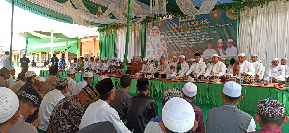 Pj Bupati Inhil H Erisman Yahya Hadiri Haul Syekh Abdul Qadir Al Jaelani