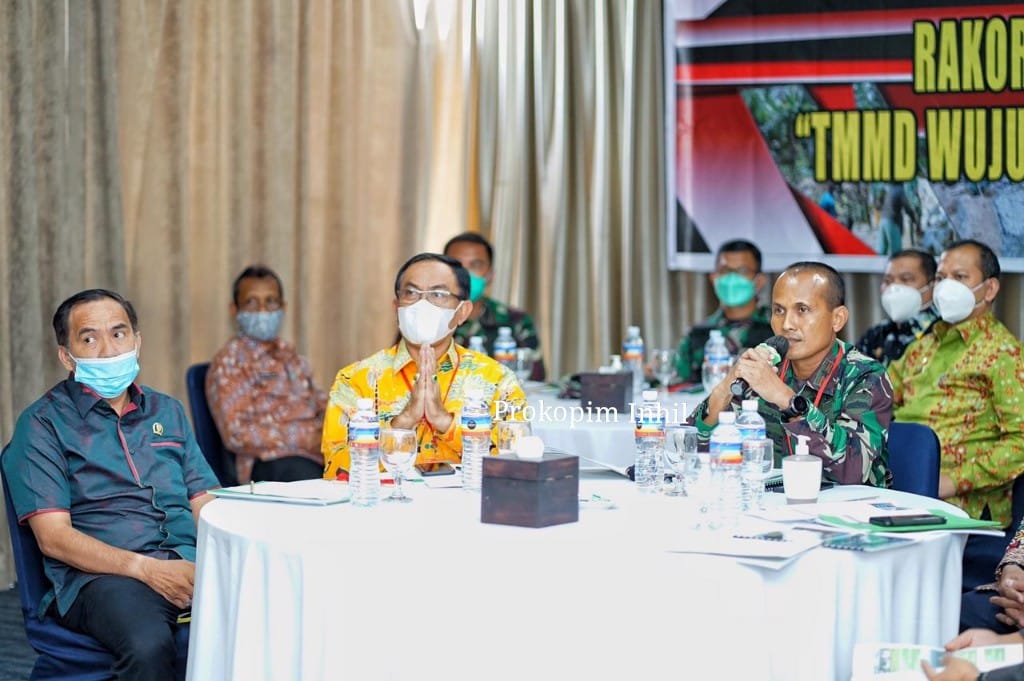 Bupati Inhil Dengarkan Arahan Aster Kasad Terkait Penyelenggaraan TMMD ke-111