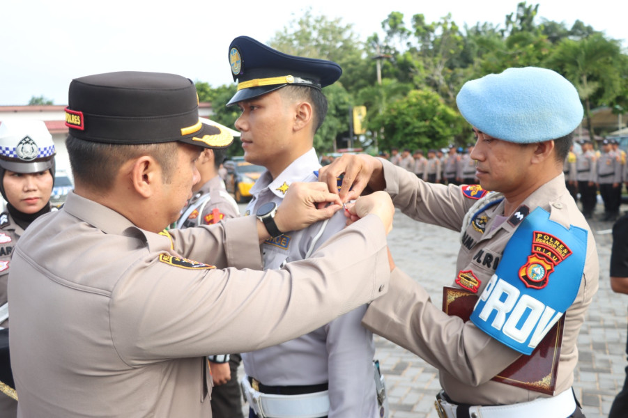 Amankan Nataru, Polres Inhu Laksanakan Apel Gelar Pasukan