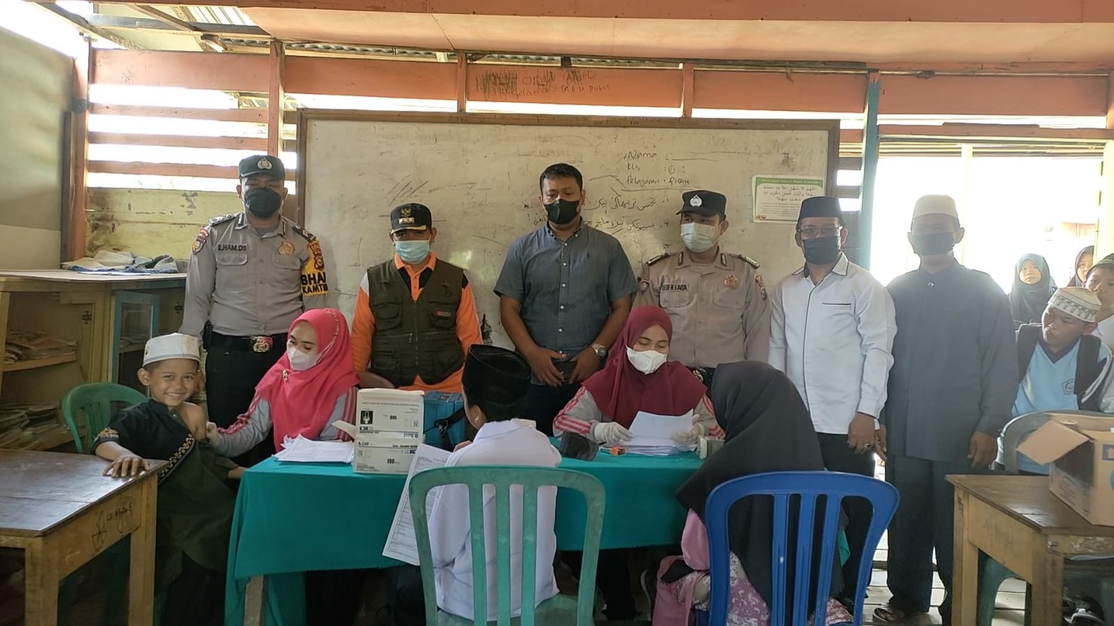 SDN 05 Sungai Intan 100 Persen Telah Melaksanakan Vaksinasi Covid -19