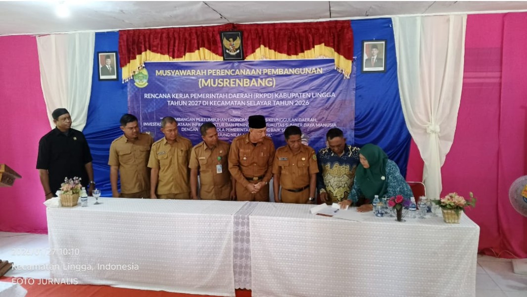 Pemkab Lingga Serap Aspirasi Lewat Musrenbang RKPD 2027, Kecamatan Selayar Jalan Menjadi Prioritas.