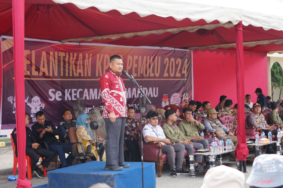 Pelantikan Kelompok Panitia Pemungutan Suara se-Kecamatan Mandau Tahun 2024