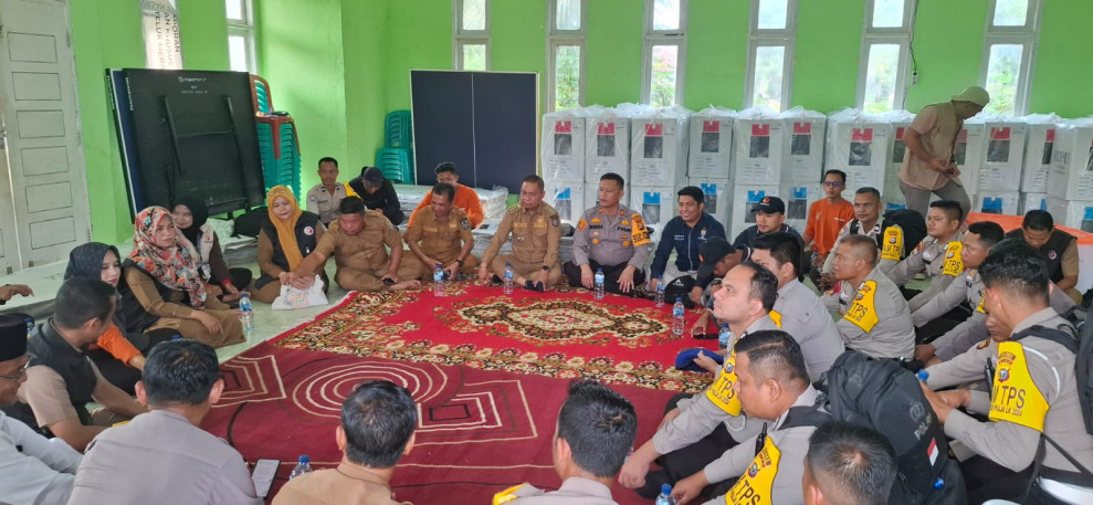 Polsek Teluk Meranti Bersama Pemerintah Kecamatan Gelar Doa Bersama Wujudkan Pilkada Damai