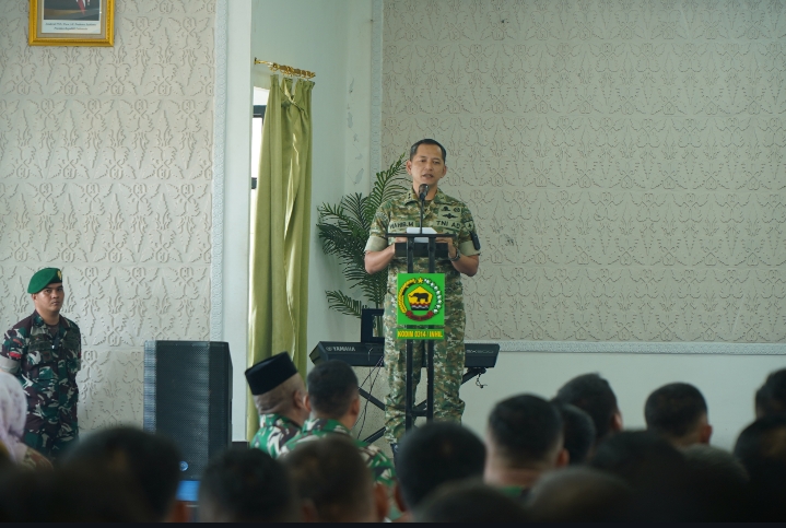 Dandim 0314/Inhil Gelar Halalbihalal, Pererat Silaturahmi dan Jiwa Korsa Prajurit