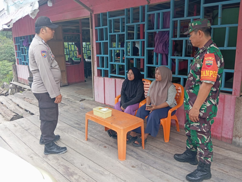Pilkada Serentak Semakin Dekat, Polisi Langgam Bersama TNI Rutin Cooling System Patroli Sambang Warga