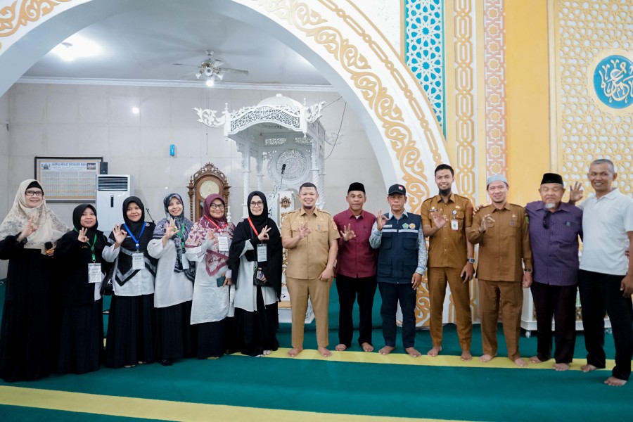 Penyambutan Kepulangan Jemaah Haji 4 Kecamatan di Kecamatan Mandau