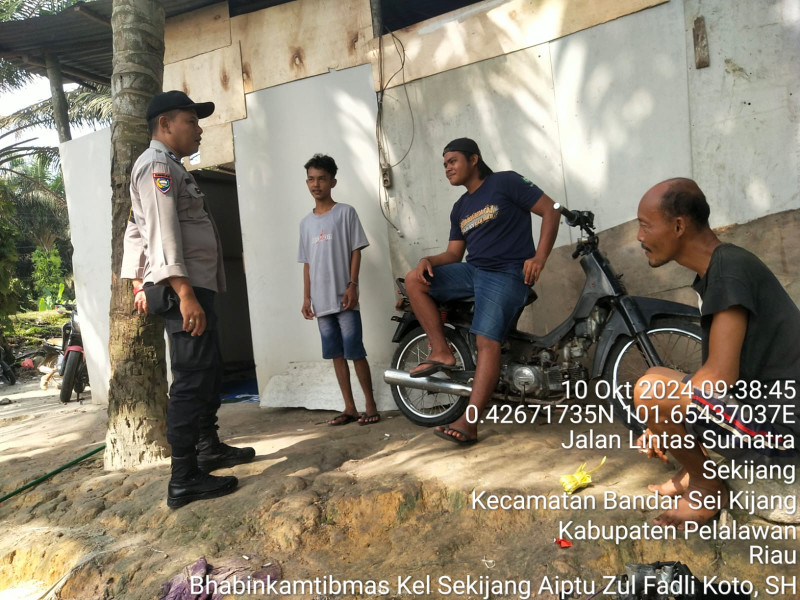 Pilkada Pelalawan Semakin Dekat, Polsek Bandar Sei Kijang Laksanakan Kegiatan Cooling System