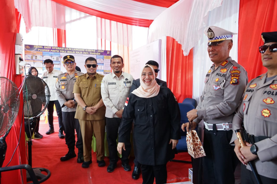 Posko Pengamanan NATARU Terima Kunjungan Bupati Bengkals