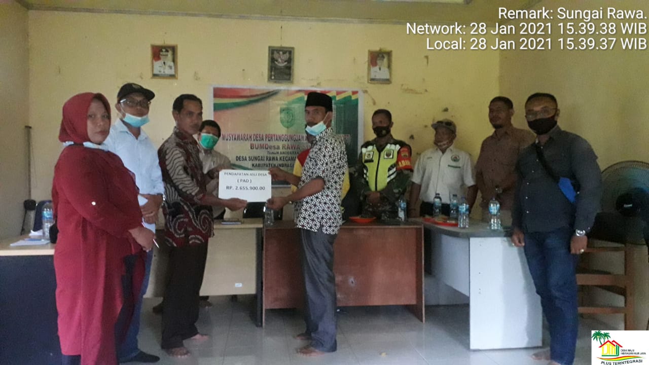 BUMDes Rawa Sybur Batang Kecamatan Tuaka Mengelar MDPT Tahun Buku 2020