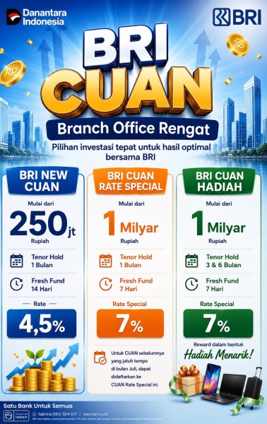 Bikin Dana Tidur jadi Cuan, Bersama BRI Rengat