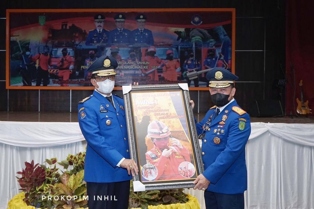 Bupati Inhil HM Wardan Hadiri Peringatan HUT Damkar Inhil Yang Ke - 102