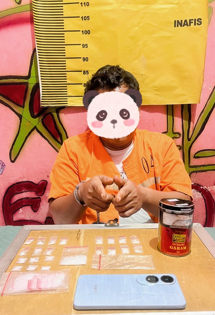 Barang Bukti Berupa 22 Paket Sabu Seberat 8,40 gram Diamankan, Polisi Geledah Hingga ke Rumah Pelaku