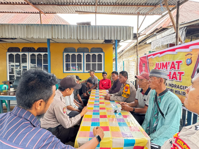 Jumat Curhat, Polsek Kuindra Ajak Masyarakat Sukseskan Pilkada Riau 2024