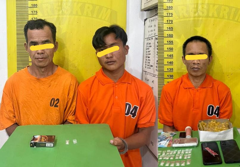 Kasus Narkoba, Polsek Batang Gansal Grebek Warung Sate Kambing dan Kejar Pemasok Sampai ke Inhil
