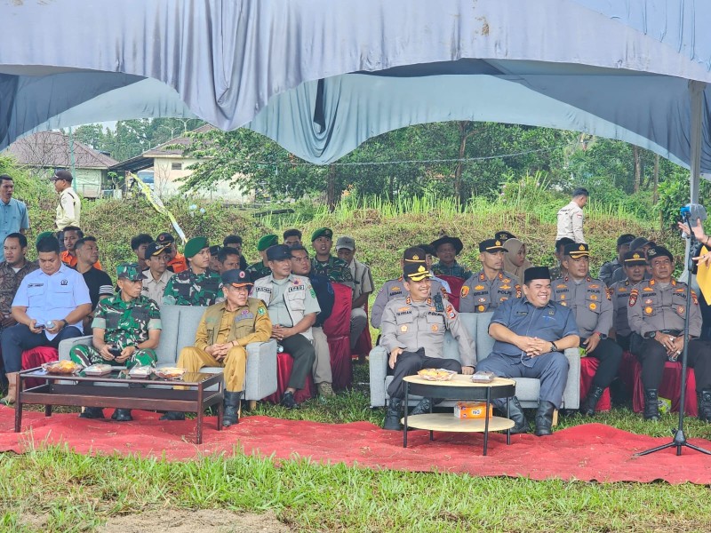 Kapolres Inhu Apresiasi Kegiatan Simulasi Kesiapsiagaan Tanggap Darurat  Karhutla PT. TPP, Ini Bisa Jadi Contoh