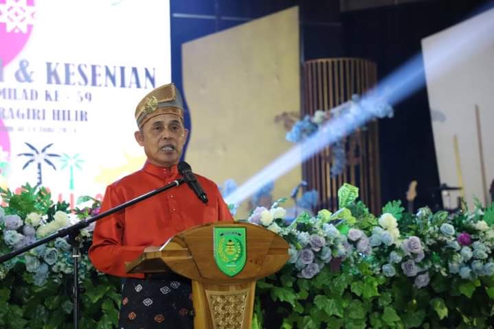 Pj Bupati Inhil H Herman Hadiri Malam Resepsi Puncak Milad ke-59 Kabupaten Indragiri Hilir