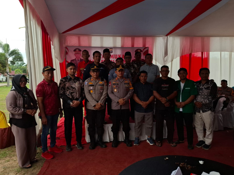 Cooling System, Kapolres Pelalawan Lakukan Kunker ke Polsek Pangkalan Lesung Jelang Pilkada 2024