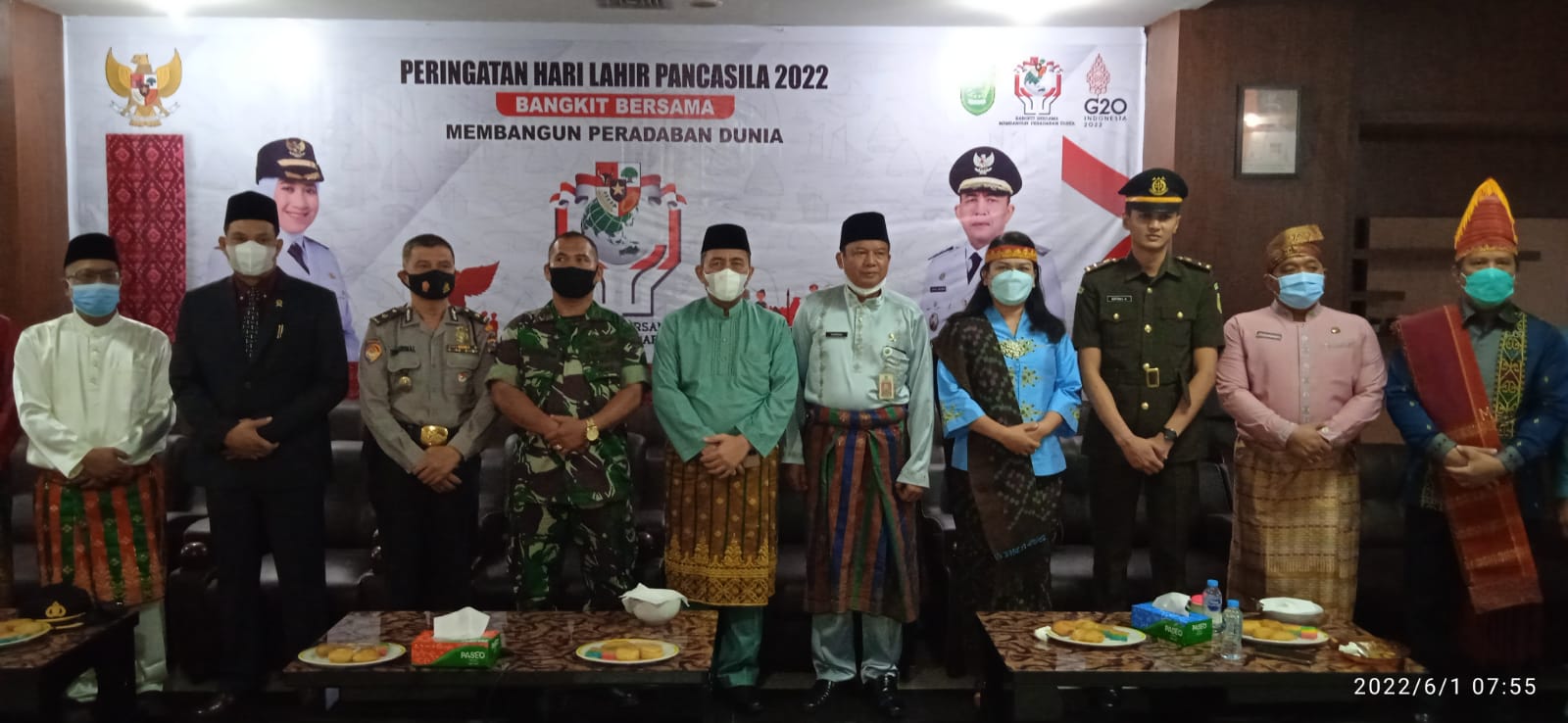 Pemkab Inhu Ikuti Upacara Peringatan Hari Lahir Pancasila