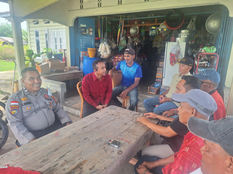 Polsek Rangsang Barat Gelar Cooling System Pilkada dengan Masyarakat Desa Bokor