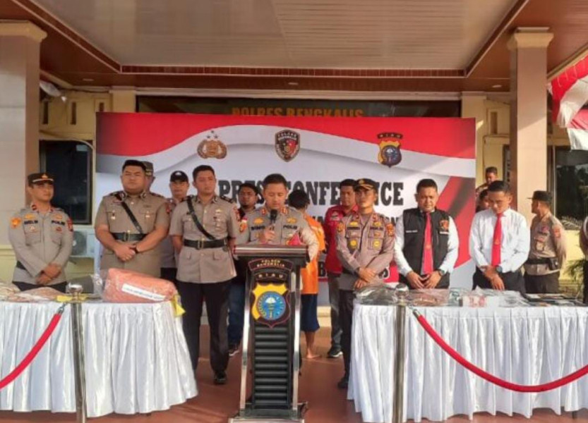 Kapolres Bengkalis Ungkap Tindak Pidana Pembunuhan di Siak Kecil