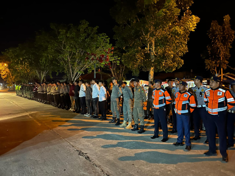 Kapolres Rohil Turunkan 133 Personel Gabungan Amankan Pleno KPU Penetapan Paslon Bupati Terpilih