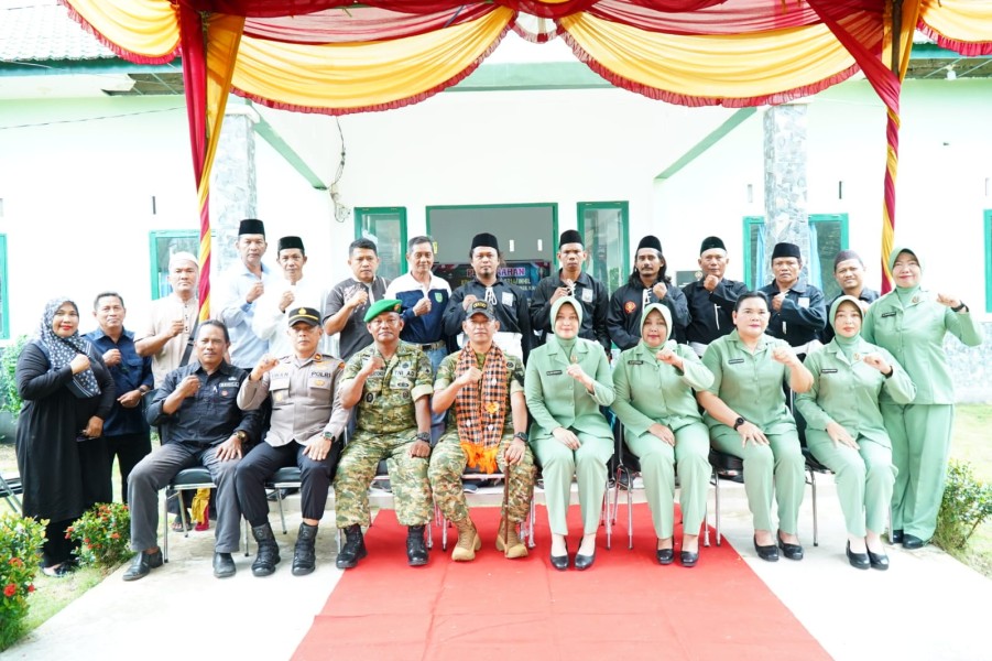 Pererat Silaturahmi dan Koordinasi, Dandim 0314/Inhil Kunjungi Koramil 10/Pelangiran