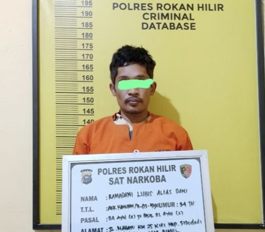 Edarkan Sabu di Rohil, Warga Rohul Diamankan