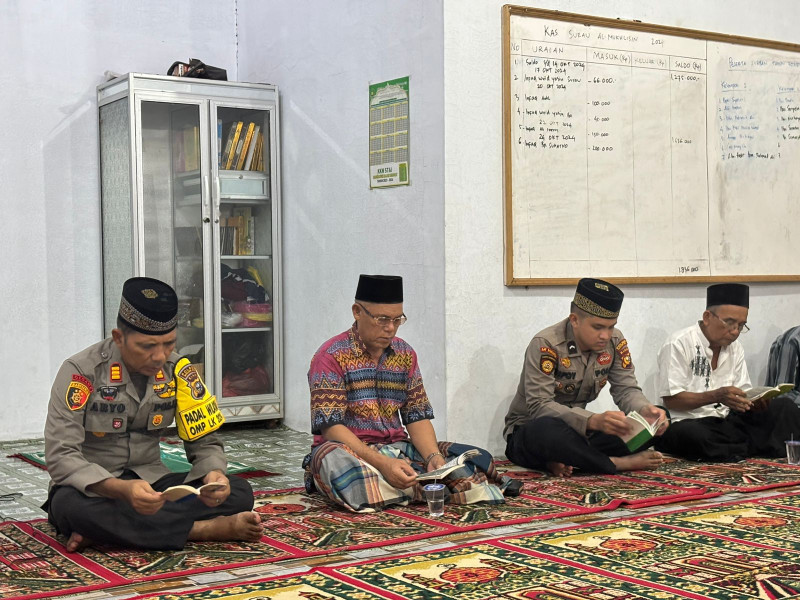 Polsek Kuala Cenaku Gelar Pengajian dan Doa Bersama